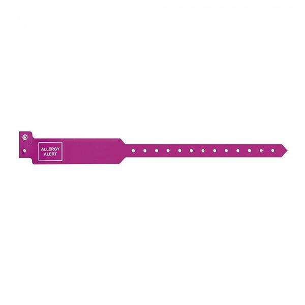 Wristband Identification Sentry Polyester Purple Adult 250/Box